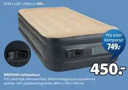 JYSK BREDENG luftmadrass tilbud