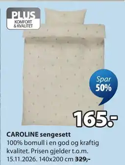 JYSK CAROLINE sengesett tilbud
