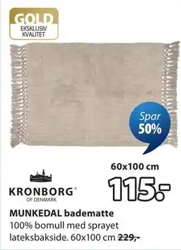 JYSK MUNKEDAL badematte tilbud