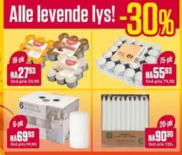 Europris Alle levende lys tilbud