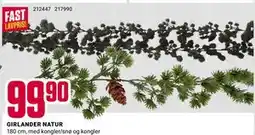 Europris GIRLANDER NATUR tilbud