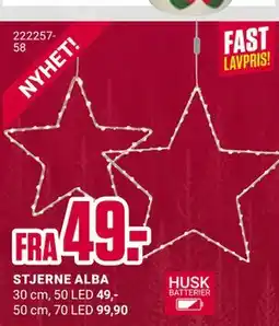 Europris STJERNE ALBA tilbud