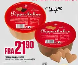 Europris PEPPERKAKEHJERTER tilbud