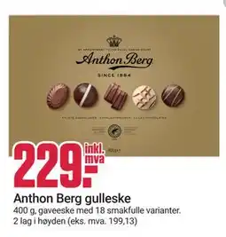 Europris Anthon Berg gulleske tilbud