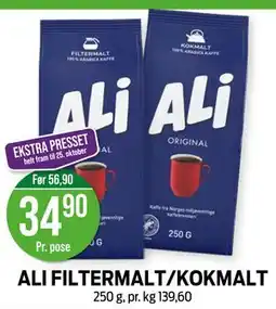 Kiwi ALI FILTERMALT/KOKMALT tilbud