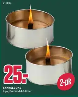 Europris FAKKELBOKS tilbud