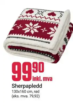 Europris Sherpapledd tilbud