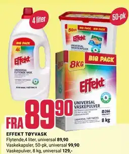 Europris EFFEKT TØYVASK tilbud