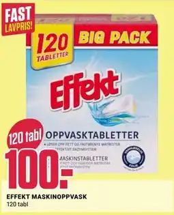 Europris EFFEKT MASKINOPPVASK tilbud