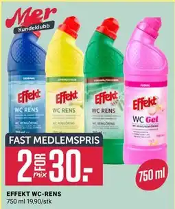 Europris EFFEKT WC-RENS, Medlemspris tilbud