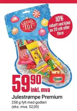Europris Julestrømpe Premium tilbud