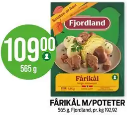 Kiwi FÅRIKÅL M/POTETER tilbud