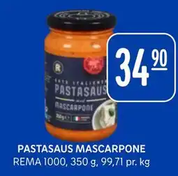 Rema 1000 PASTASAUS MASCARPONE tilbud