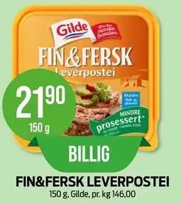 Kiwi FIN&FERSK LEVERPOSTEI tilbud
