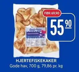Rema 1000 HJERTEFISKEKAKER tilbud