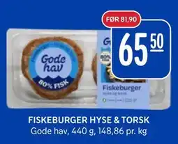 Rema 1000 FISKEBURGER HYSE & TORSK tilbud
