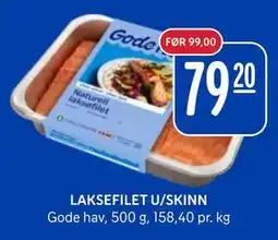 Rema 1000 LAKSEFILET U/SKINN tilbud