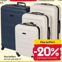 Rusta Flex koffert tilbud