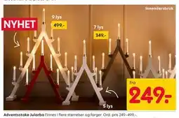 Rusta Adventsstake Jularbo tilbud