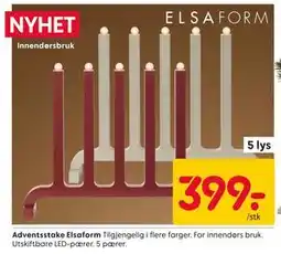 Rusta Adventsstake Elsaform tilbud