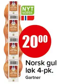Spar Norsk gul løk 4-pk tilbud