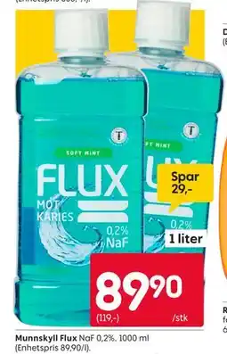 Rusta Munnskyll Flux tilbud