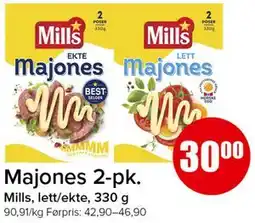 Spar Majones 2-pk tilbud