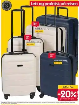 Rusta Flex koffert tilbud