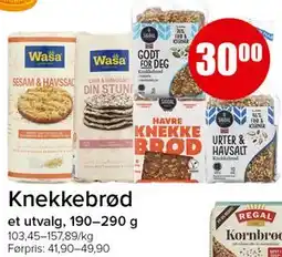 Spar Knekkebrød tilbud