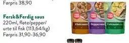 Jacobs Fersk&Ferdig saus tilbud
