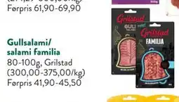 Jacobs Gullsalami/ salami familia tilbud