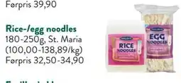 Jacobs Rice-/egg noodles tilbud