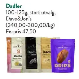 Jacobs Dadler tilbud