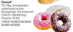 Meny Donut tilbud