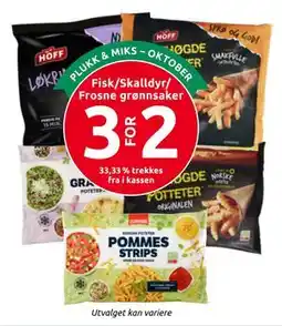Joker Fisk/Skalldyr/ Frosne grønnsaker tilbud