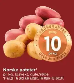Meny Norske poteter tilbud