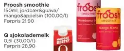 Meny Froosh smoothie tilbud