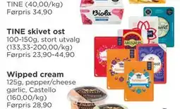 Meny TINE skivet ost tilbud