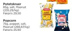 Meny Potetskruer tilbud
