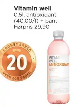 Meny Vitamin well tilbud