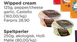 Meny Wipped cream tilbud