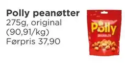 Meny Polly peanøtter tilbud