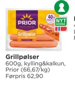 Meny Grillpølser tilbud
