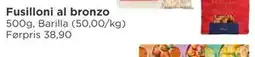 Meny Fusilloni al bronzo tilbud