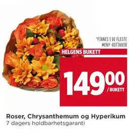 Meny Roser, Chrysanthemum og Hyperikum tilbud