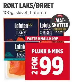 Meny RØKT LAKS/ØRRET tilbud