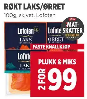 Meny RØKT LAKS/ØRRET tilbud