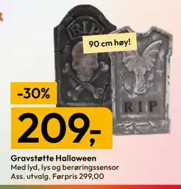 Gigaboks Gravstøtte Halloween tilbud
