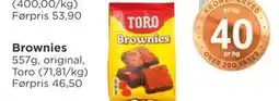 Meny Brownies tilbud
