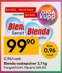 Gigaboks Blenda vaskepulver tilbud